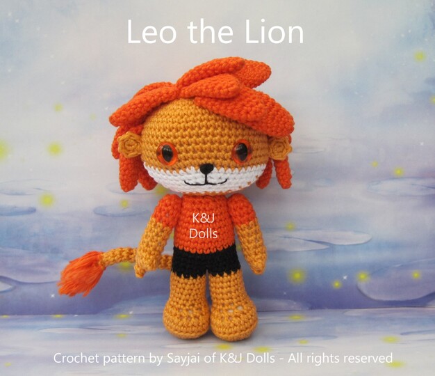 Leo der Löwe, Amigurumi Häkelanleitung
