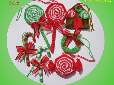 Weihnachts-Schmuck, PDF Amigurumi Häkelanleitung