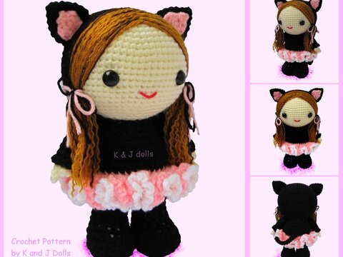 Bella im Ballerina-Cat Suit Amigurumi Häkelanleitung