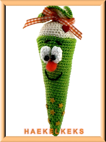 Schultüte + Teddy -- Häkelanleitung von Haekelkeks