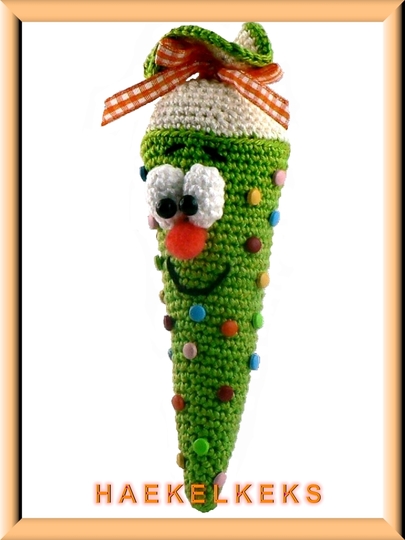 Schultüte + Teddy -- Häkelanleitung von Haekelkeks