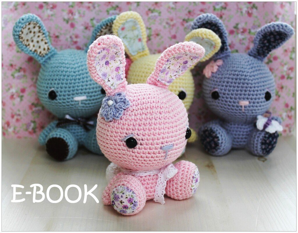 Häschen / Hase mit Stehohren - Häkelanleitung