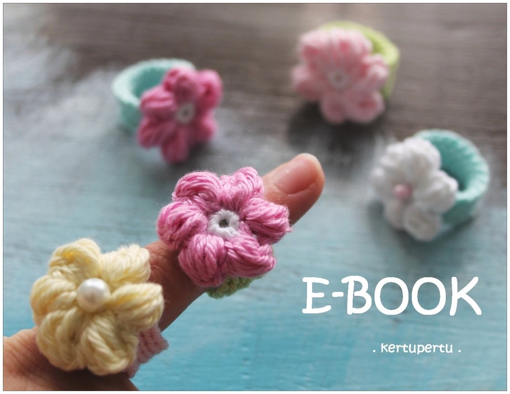 Blumenring / Perlenring - Häkelanleitung