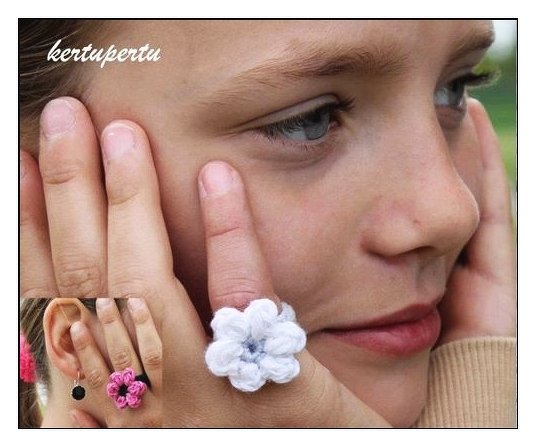 Blumenring / Perlenring - Häkelanleitung - Bild 2