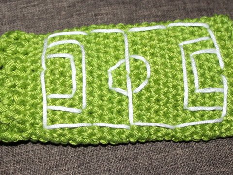 E-Book, Handytasche Fußballplatz