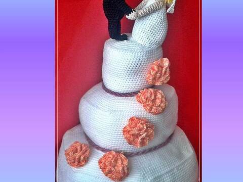 Häkelanleitung Hochzeitstorte