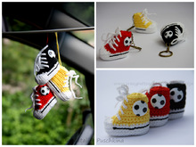 Deutschland Fanartikel 'Fu&szlig;ball Schuhe' - H&auml;kelanleitung