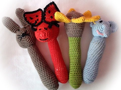 Häkelanleitung Babyrasseln