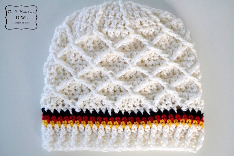 Häkelanleitung Diamond Mütze Schal Set Deutschland