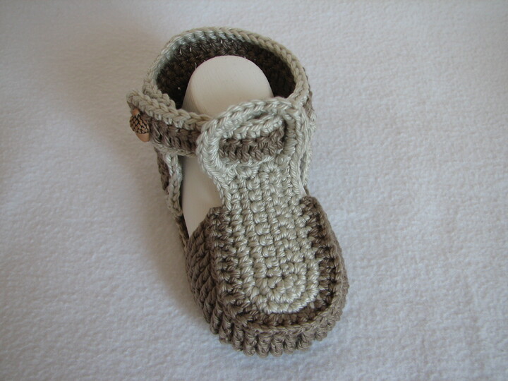 Häkelanleitung Babysandale "Sandy"