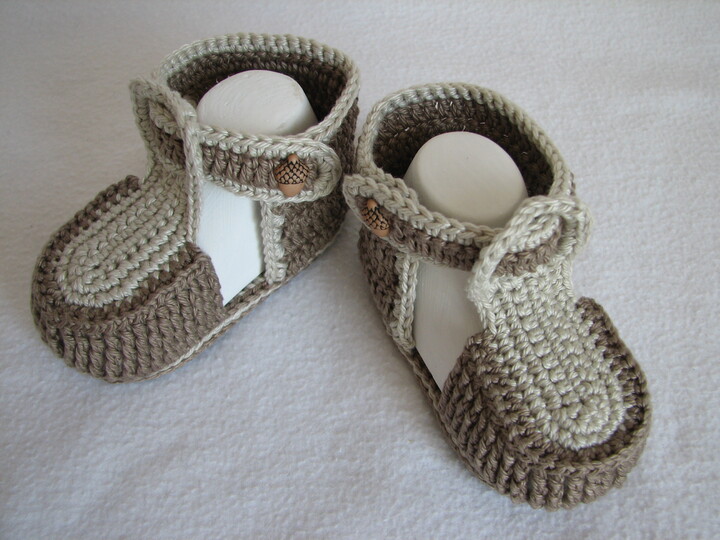 Häkelanleitung Babysandale "Sandy"