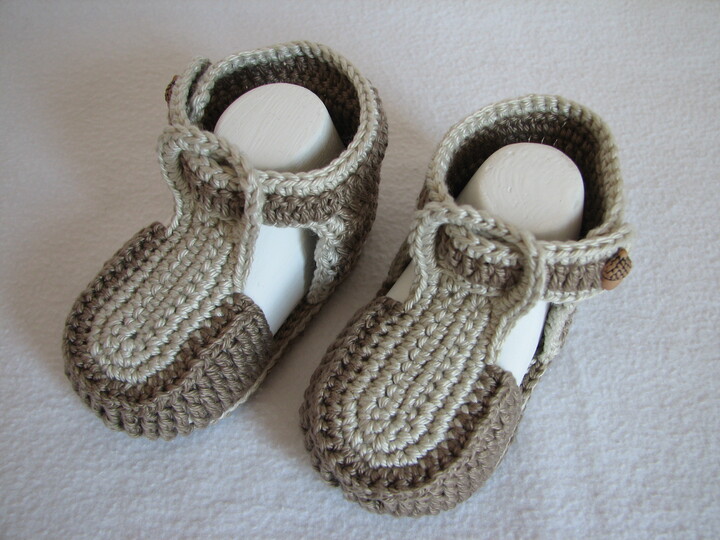 Häkelanleitung Babysandale "Sandy"