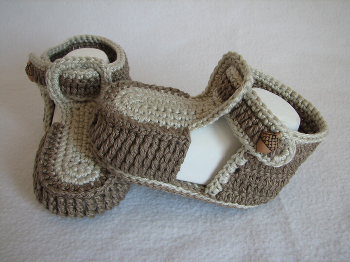 Häkelanleitung Babysandale "Sandy"