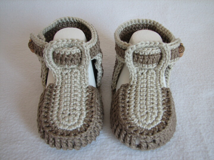 Häkelanleitung Babysandale "Sandy"