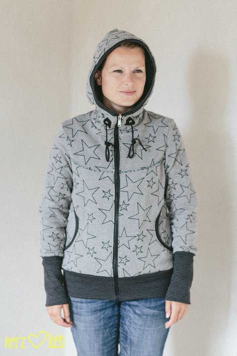 E-Book #65 SWEAT.jacke mit Ärmelflicken XS-3XL - Bild 5