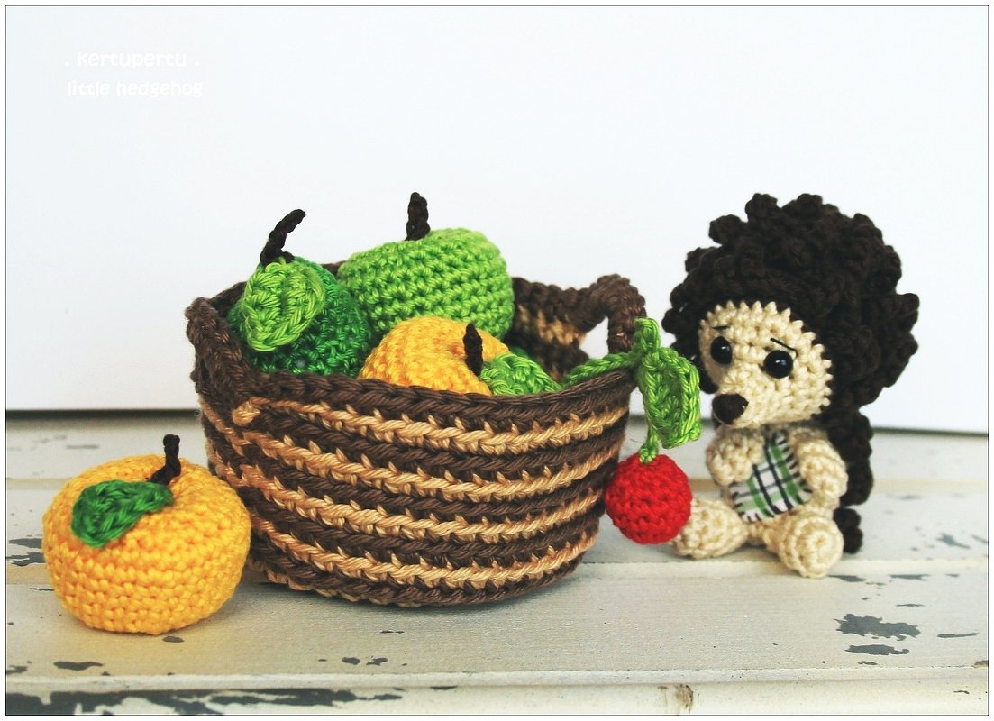 Häkelanleitug: Igel und Obst - Bild 2