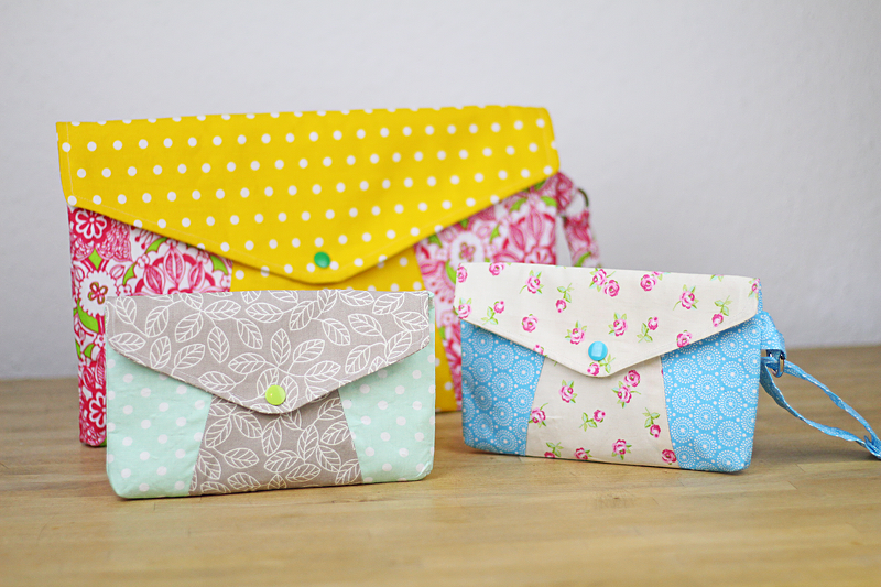 Nähanleitung geometrische Kosmetiktasche / Clutch / Tasche - Bild 4