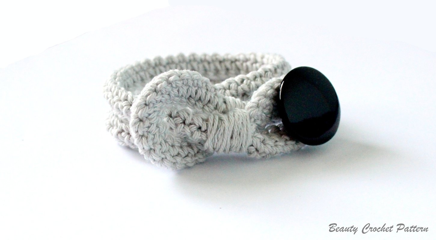 Armband mit Knopf Häkelanleitung - Bild 4