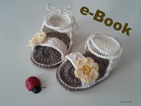 Häkelanleitung Babysandalen E-Book PDF