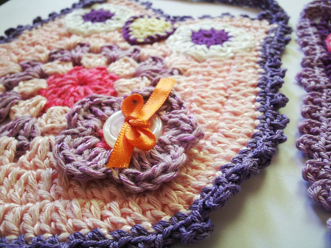 Baby-Lätzchen Eule Häkelanleitung