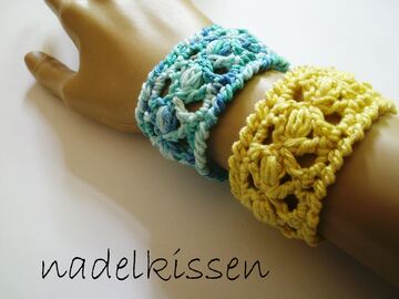 Armband Häkelanleitung , gehäkelter Schmuck