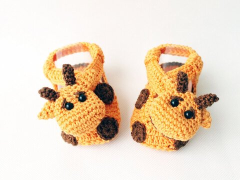 Babysandalen "Giraffe", Gr. 0 M. - 12 M.