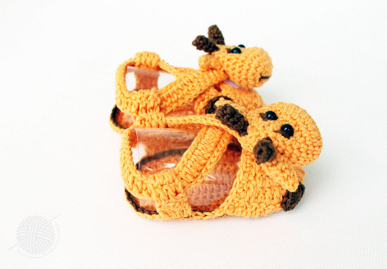 Babysandalen "Giraffe", Gr. 0 M. - 12 M.