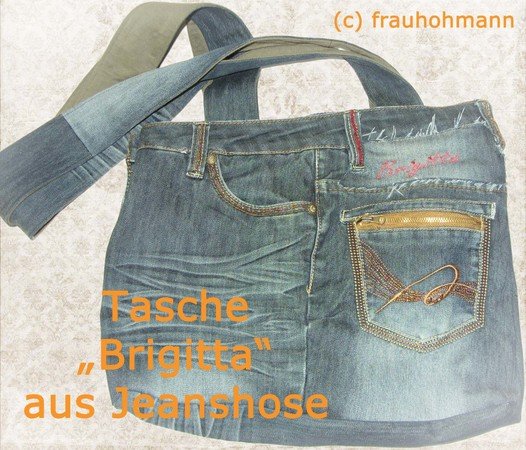 Jeanstasche "Brigitta" aus abgelegter Jeanshose