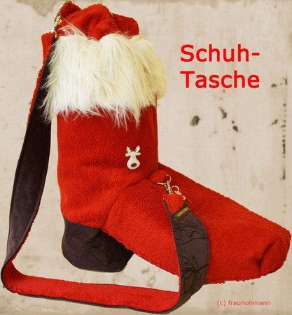 Handtasche "Schuh" im Stiefel-Design, auch als Nikolausstiefel
