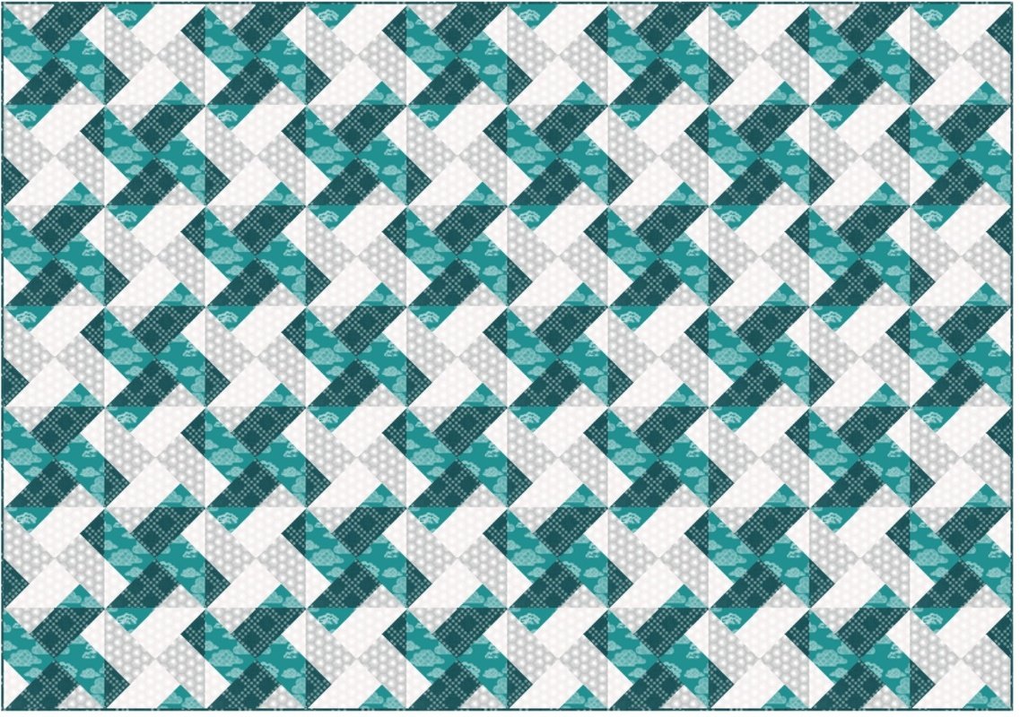 Nähanleitung Whirly - Patchwork Quilt