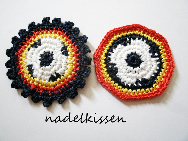 Fußball- Button Häkelanleitung