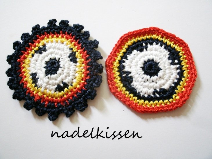 Fußball- Button Häkelanleitung - Bild 3