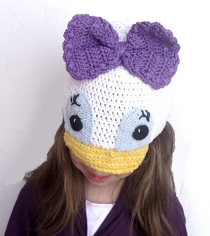 Häkelanleitung Daisy Duck Mütze - Bild 5