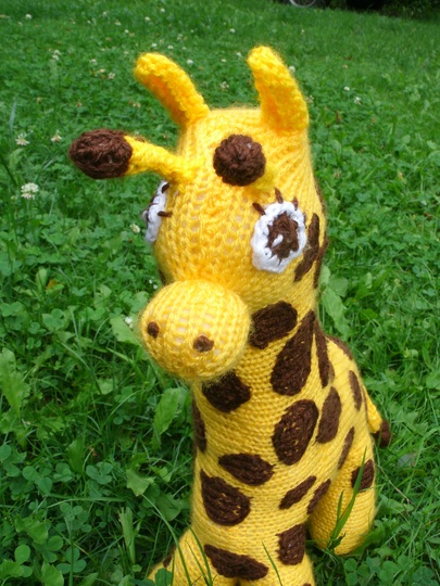 Ebby die Giraffe Strickanleitung