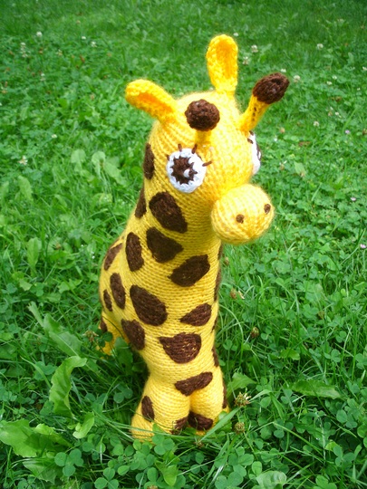 Ebby die Giraffe Strickanleitung