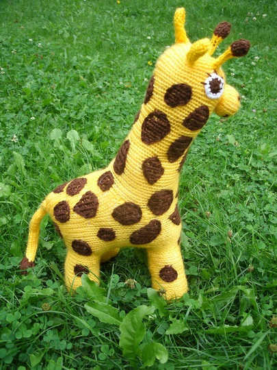 Ebby die Giraffe Strickanleitung