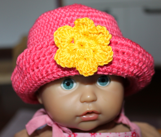 Häkelanleitung E-Book Puppenhut 