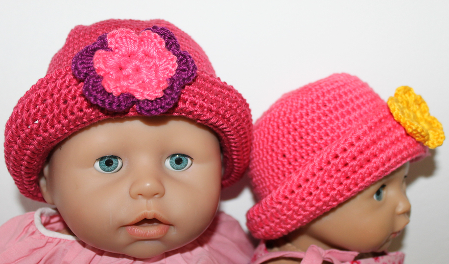 Häkelanleitung E-Book Puppenhut 