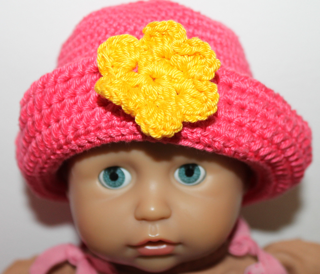 Häkelanleitung E-Book Puppenhut 