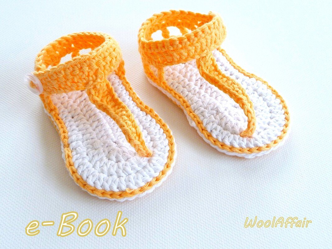 Häkelanleitung Babyschuhe - Baby-Sandalen mit Riemchen - No.6 - Bild 2