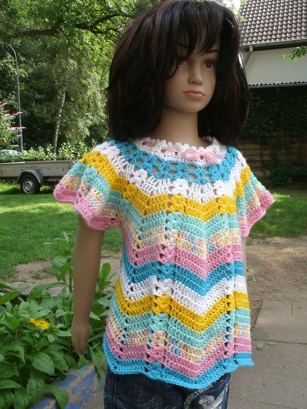 Mädchen- Tunika / Kleid Häkelanleitung - Bild 7