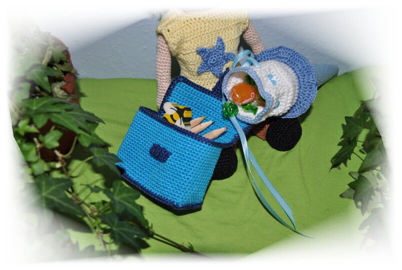 E-Book - Häkelanleitung - Schulkind  Junge - Zuckertüte - Ranzen