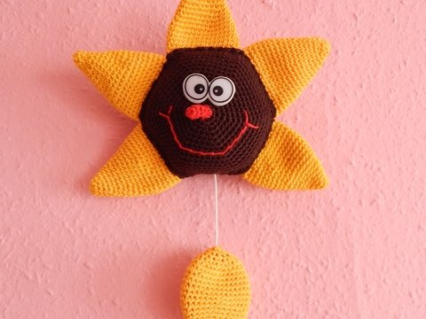 Häkelanleitung Spieluhr Sonnenblume