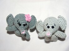Mini Elefant - Häkelanleitung / PDF