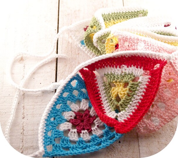 E-book Wimpelkette gehäkelt, Girlande, Häkelkette