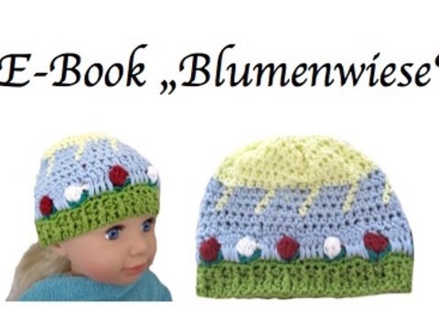 E-Book : Mütze Blumenwiese KU 36 - 59