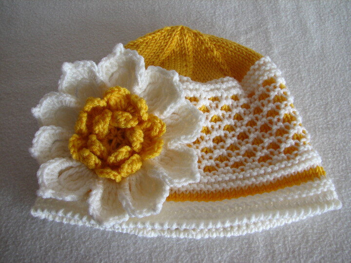 Strickanleitung Mütze "Margerite"