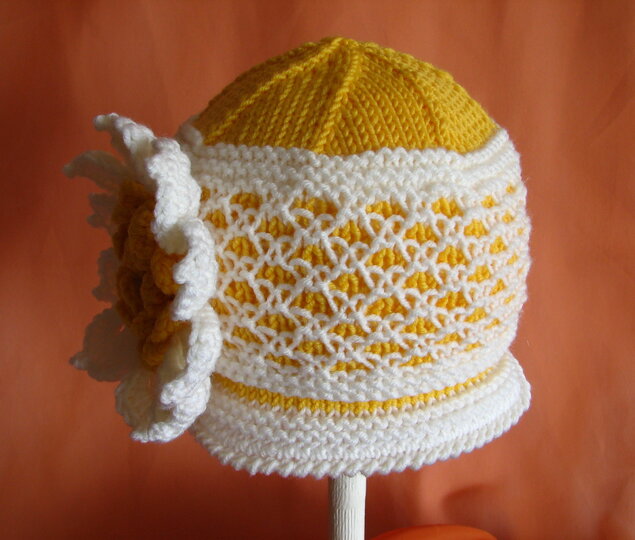 Strickanleitung Mütze "Margerite"