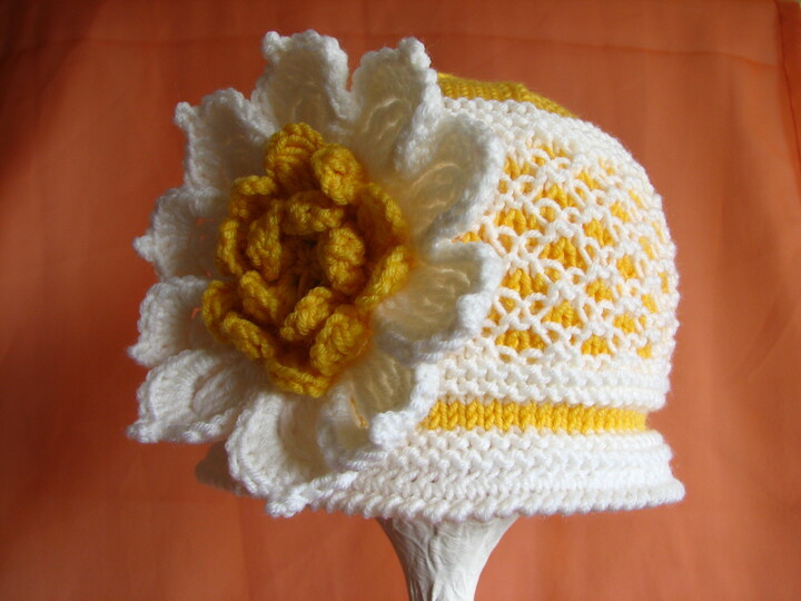 Strickanleitung Mütze "Margerite"