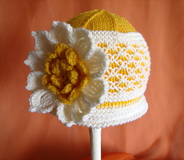 Strickanleitung Mütze "Margerite"